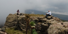 Trekkers at Simien Mountains
